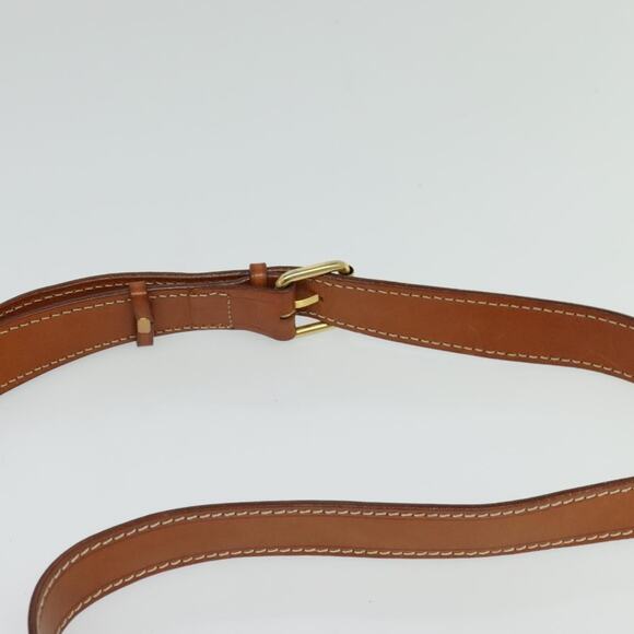 CELINE Macadam Canvas Shoulder Bag Pvc Leather Brown Gold - Picture 8 of 12